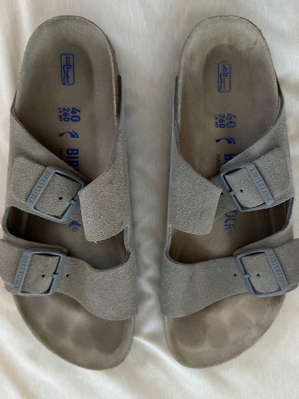 BIRKENSTOCK Arizona SoftBed Size 40 Taupe